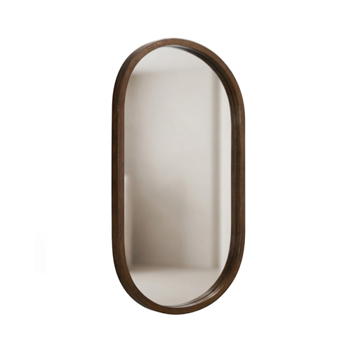 HardwareCity GLC RUBBER WOOD FRAME MIRROR WALNUT PLM5090W(WT)